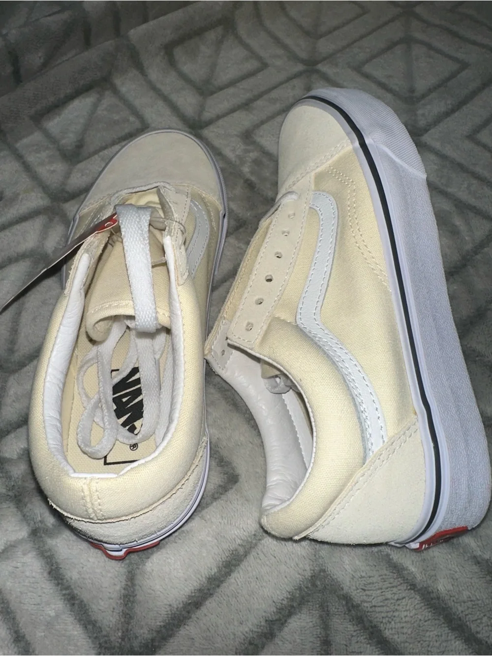 Vans Cream Old Skool Sneakers